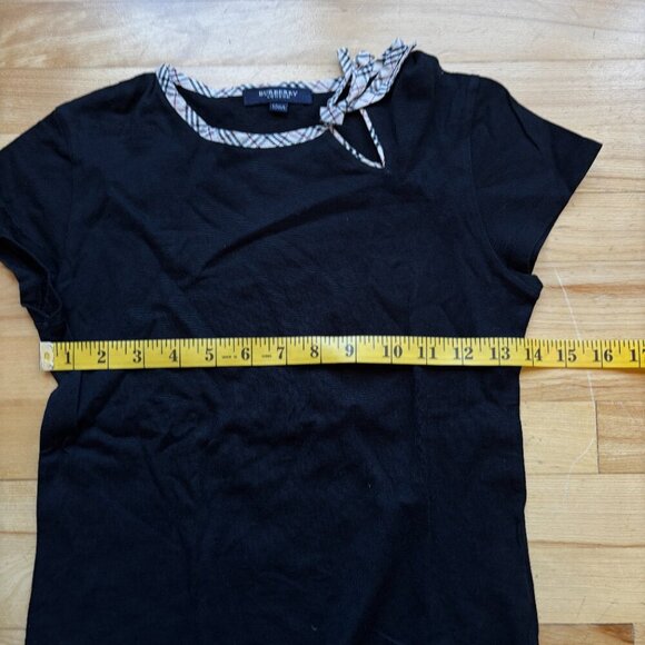 Burberry Girls Short Sleeve Tee with Bow Accent - Size 150A (US 12-13Y) - Picture 3 of 10